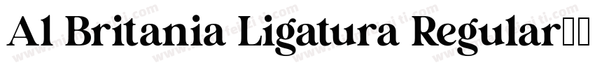 Al Britania Ligatura Regular字体转换
